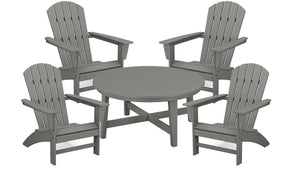POLYWOOD Nautical Adirondack 5-Piece Group