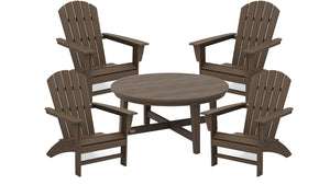 POLYWOOD Select Nautical Adirondack 5-Piece Group