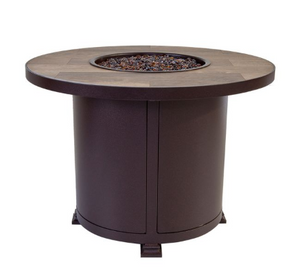 OW LEE Santorini 36" Round Steel Fire Pit