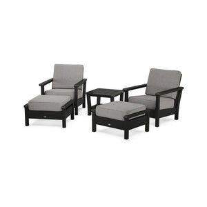 Polywood Harbour 5-Piece Deep Seating Chair Set