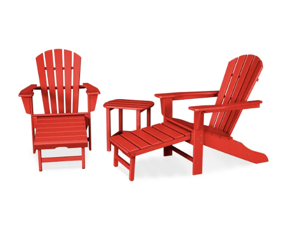 POLYWOOD Palm Coast Vibrant Ultimate Adirondack 3-Piece Group