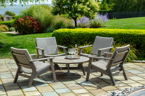 Seaside Casual MAD Chat Woven 5 Piece Conversation Group