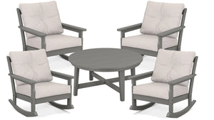 POLYWOOD Vineyard Deep Seating Rocking 5-Piece Group
