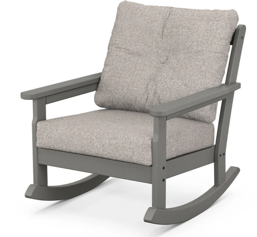 POLYWOOD Vineyard Deep Seating Rocking 5-Piece Group – American Backyard