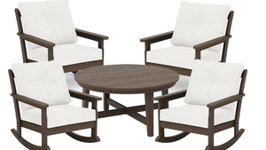 POLYWOOD Select Vineyard Deep Seating Rocking 5-Piece Group