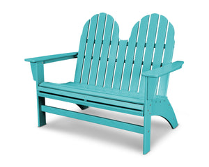 POLYWOOD® Vineyard Adirondack Bench in Vibrant Colors