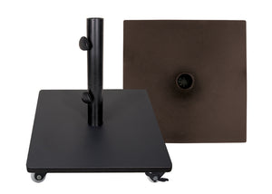 Steel Umbrella Base with Casters 120lbs