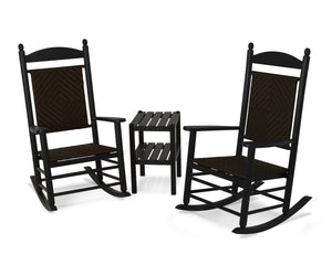 POLYWOOD® Jefferson 3-Piece Woven Rocker Set