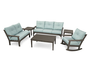 POLYWOOD® Vineyard 6-Piece Deep Seating Set in Vintage