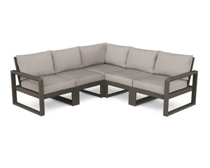 POLYWOOD® EDGE 5-Piece Modular Deep Seating Set in Vintage