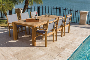 Royal Teak Captiva Sling 7 Piece Dining Group