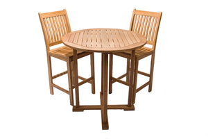 Royal Teak 3 Piece Bar Set